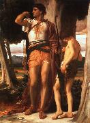 Lord Frederic Leighton Jonathan's Token to David oil on canvas